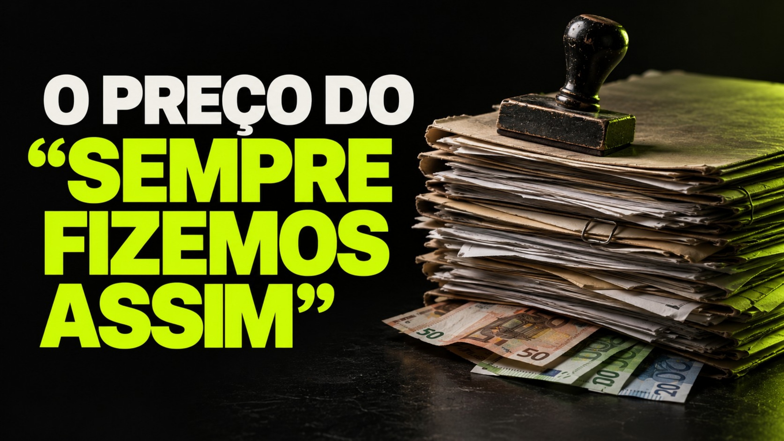 O preço do sempre fizemos assim